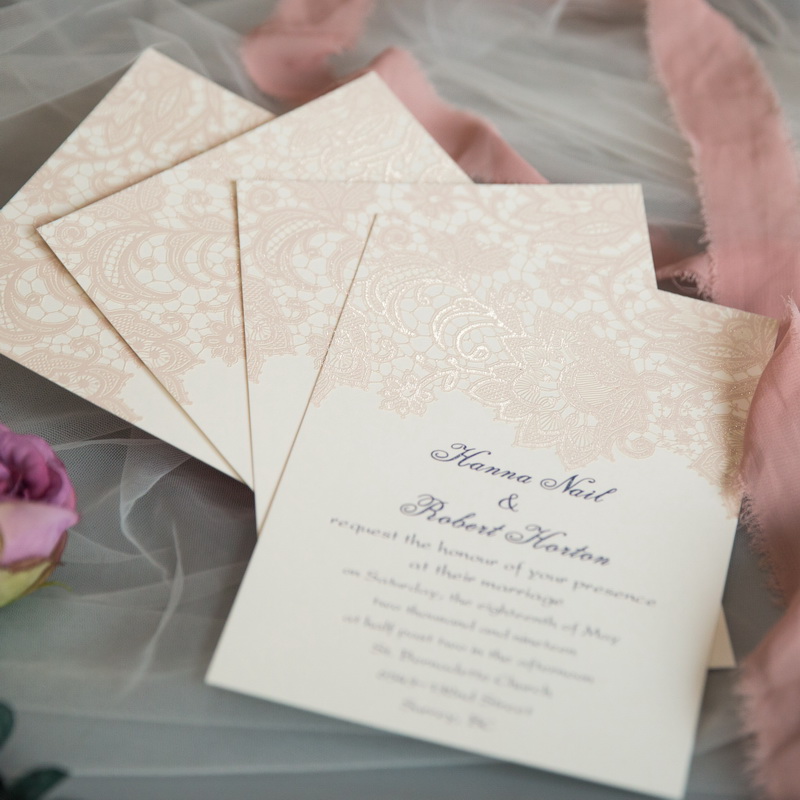 Cartes d'invitation mariage impression UV CUPT03