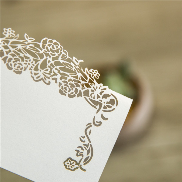 Marque-place ciselé (effet dentelle) WSPC0005