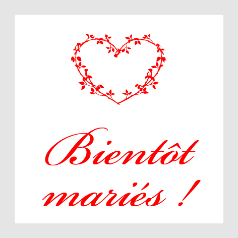 Sticker autocollant mariage MBI028