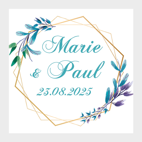 Sticker autocollant mariage MBI033