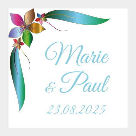 Sticker autocollant mariage MBI034