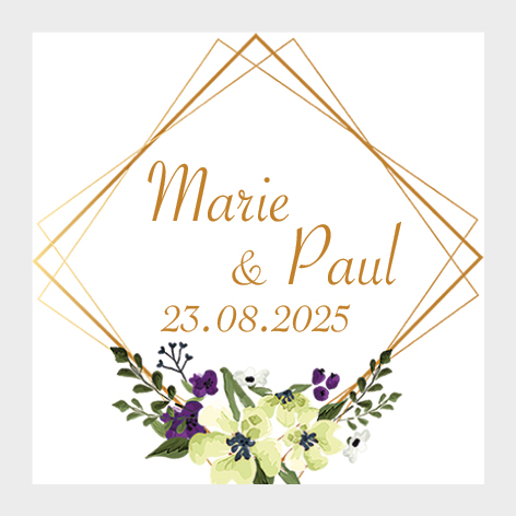 Sticker autocollant mariage MBI036