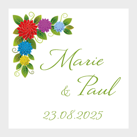 Sticker autocollant mariage MBI038