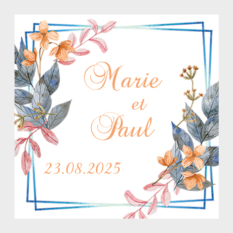 Sticker autocollant mariage MBI040