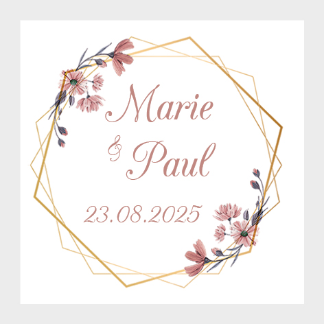 Sticker autocollant mariage MBI043