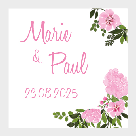 Sticker autocollant mariage MBI046