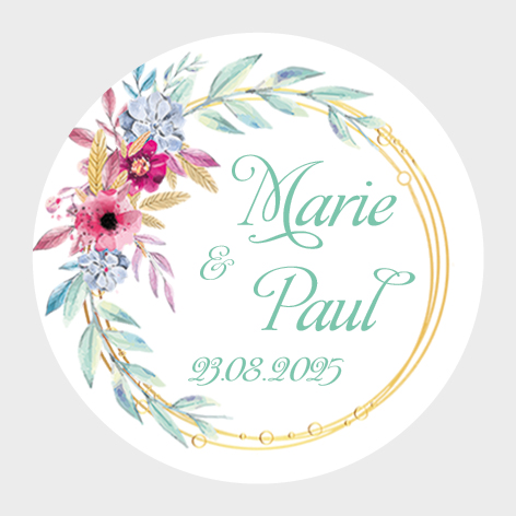 Sticker autocollant mariage MBI007