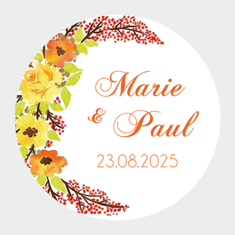 Sticker autocollant mariage MBI012