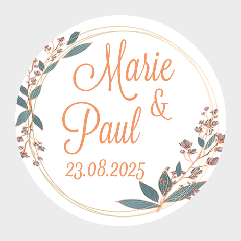 Sticker autocollant mariage MBI018