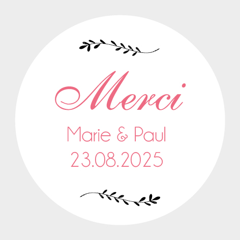 Sticker autocollant mariage MBI024