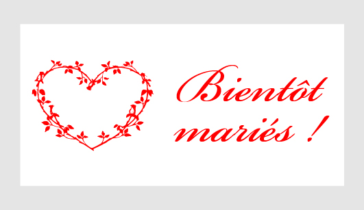Sticker autocollant mariage MBI057