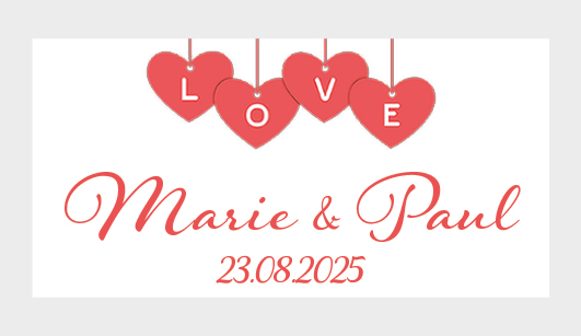 Sticker autocollant mariage MBI066