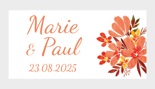 Sticker autocollant mariage MBI067