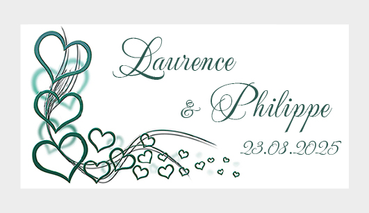 Sticker autocollant mariage MBI070