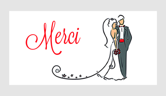 Sticker autocollant mariage MBI071