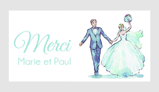 Sticker autocollant mariage MBI072