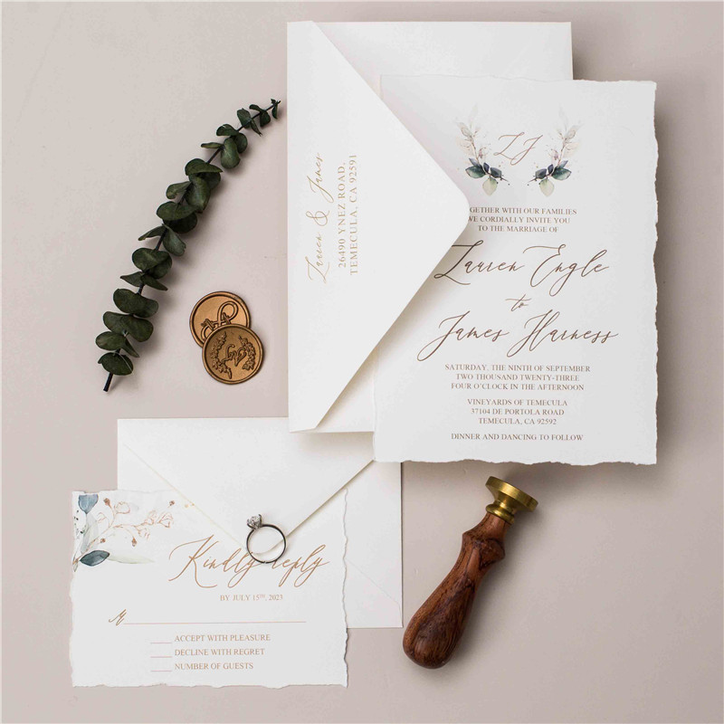 Carte d'invitation de mariage personnalisée sur Monfairepart